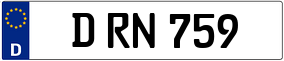 Trailer License Plate